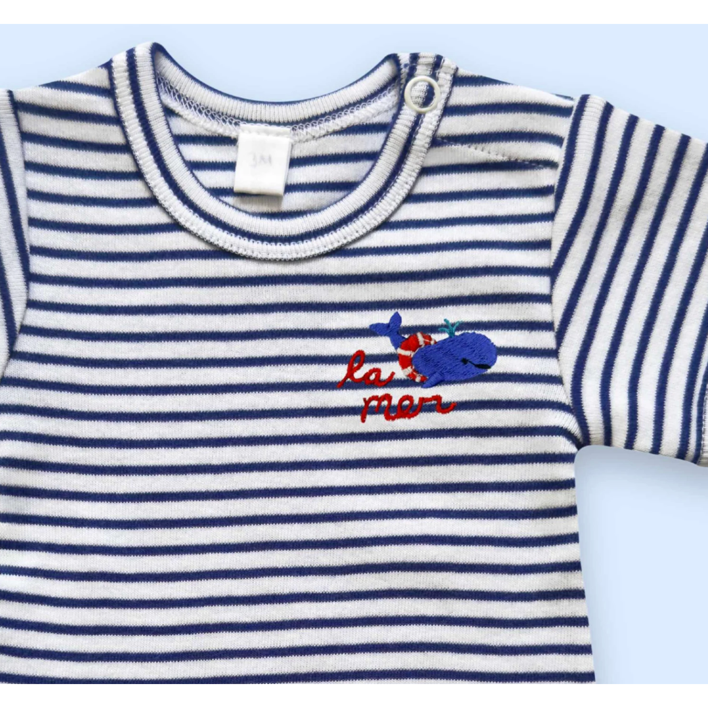 La Mer Whale Embroidered Bodysuit