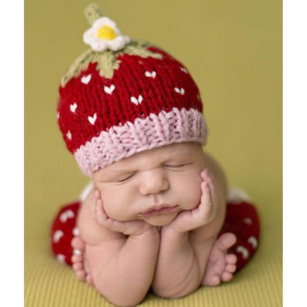 Addie Strawberry Beanie Hat
