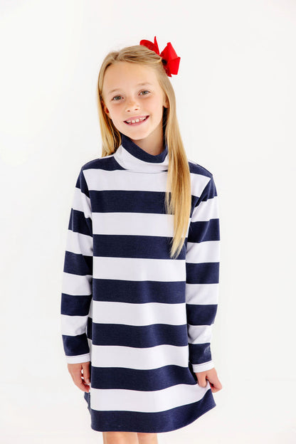 Prepletic™ Finley Funnel Dress Navy