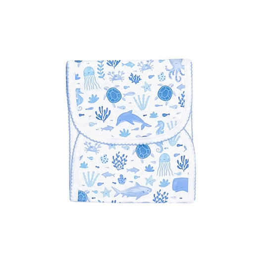 Under The Sea Burp Cloth-Blue
