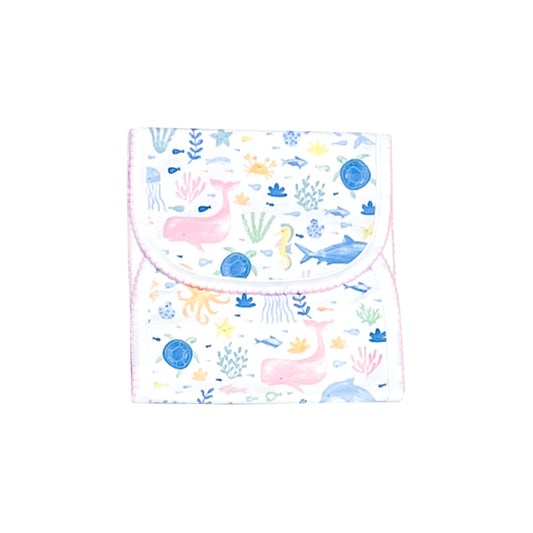 Under The Sea Burp Cloth-Pink