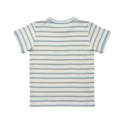 Willie T-Shirt, Dusty Blue  Stripe