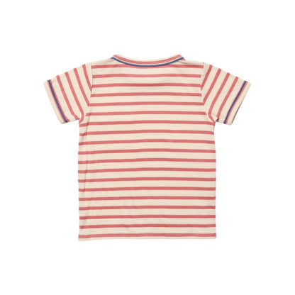 Willie Baby T-Shirt, Nautical Red Stripe