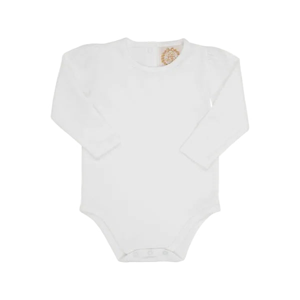 Long Sleeve Penny`s Play Onesie - Worth Ave White|12736