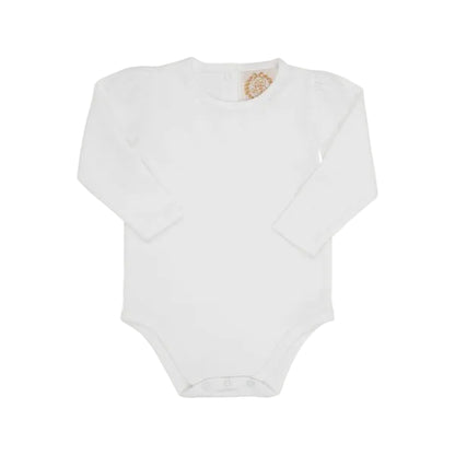 Long Sleeve Penny`s Play Onesie - Worth Ave White|12736