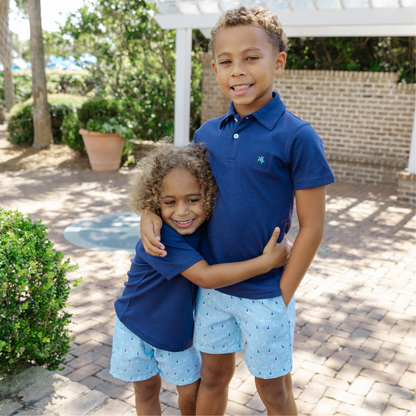 Seaside Pull on Short - Sailboats|11565