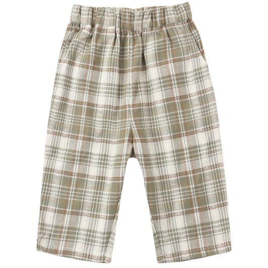 Palmer Pant Olive Dobby Plaid|12224