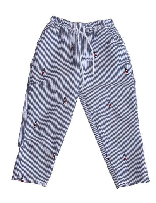 Blue Seersucker Pants with Lighthouse|9621