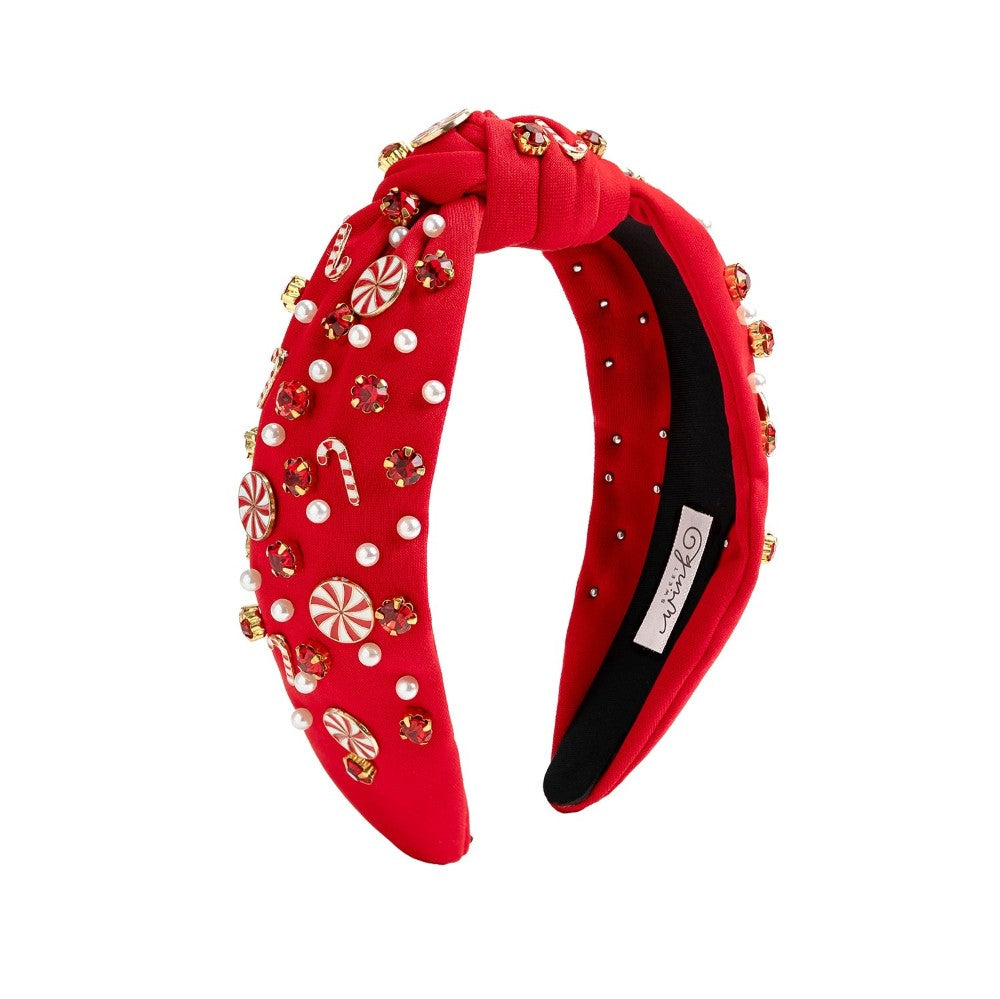 Candy Cane Swirl Christmas Gemstone Headband|13513