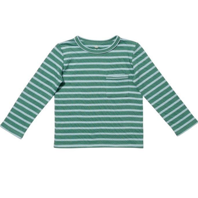 Edward T-Shirt, Forest Stripe|9306