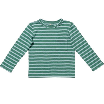 Edward T-Shirt, Forest Stripe|9306