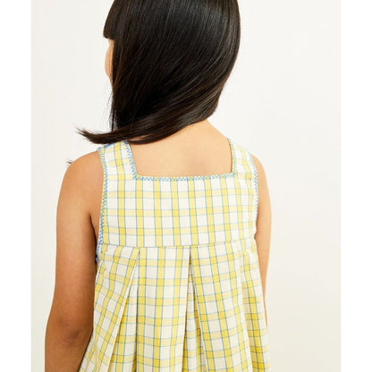 Daisy Dress, Yellow Picnic Check|6702