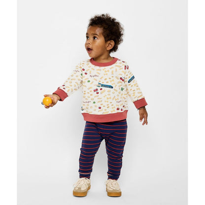 Andy Baby Legging, Navy Fine Stripe|9094