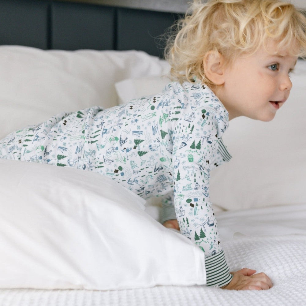 Après Ski Two Piece Kids Henley Pajamas|6210