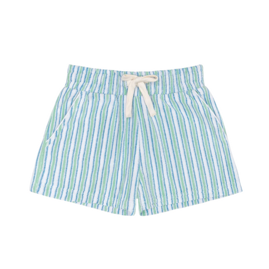 Boys tamarin stripe french terry short|11417