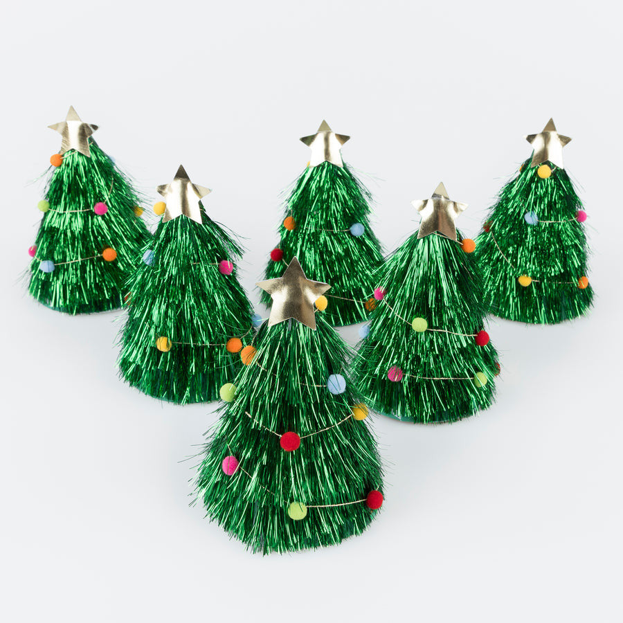 Tinsel Tree Party Hats|13589