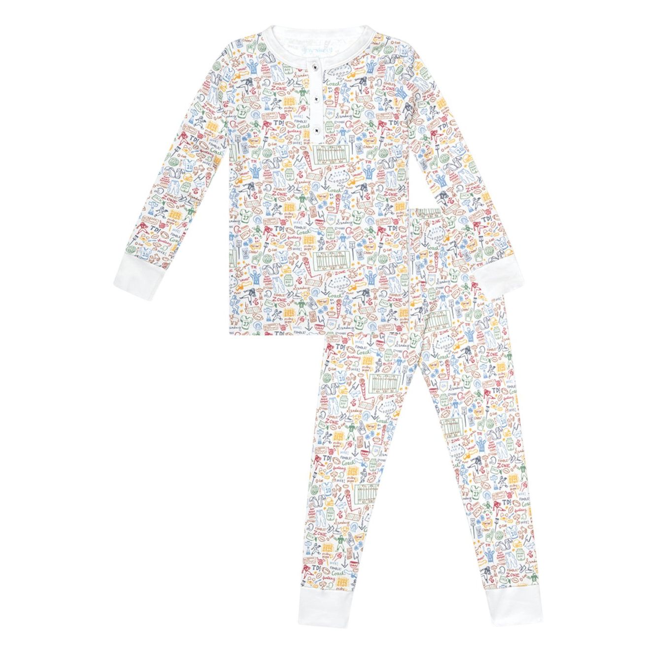 Football Two Piece Kids Pajama|10360