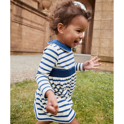 Marie Clare Baby Dress, Navy Stripe|9247