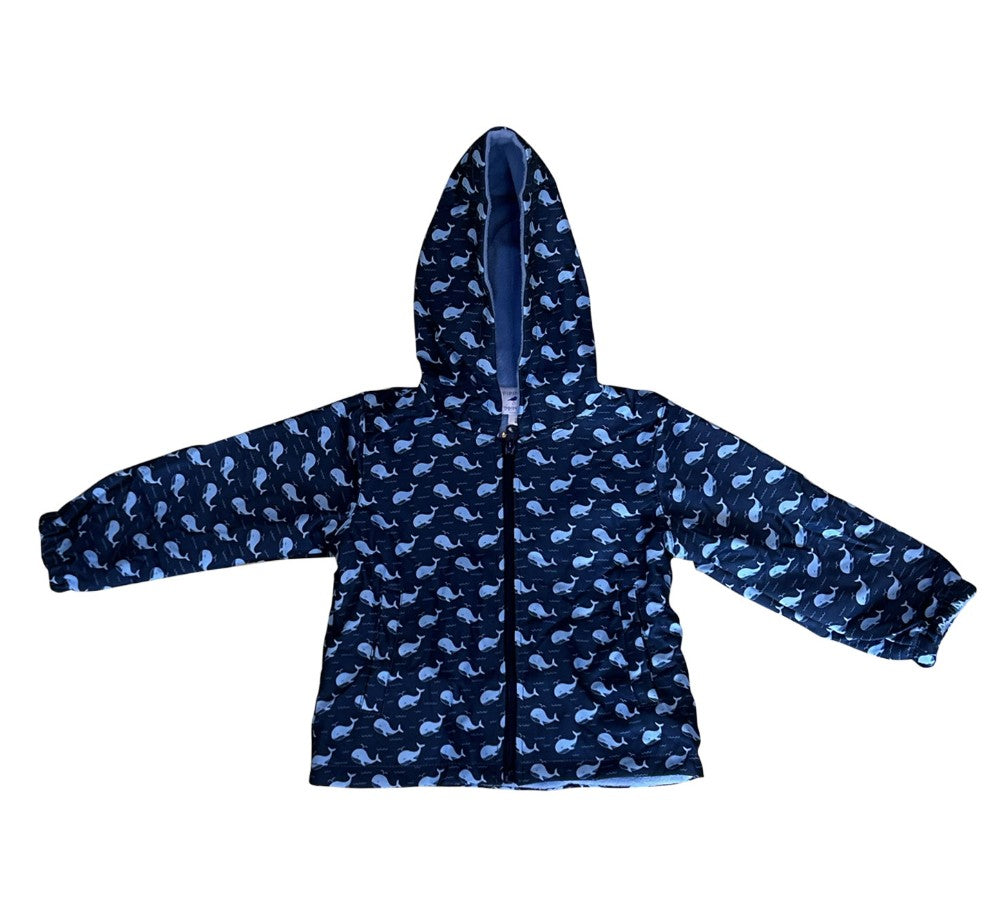Blue Whale + Waves Raincoat|10475
