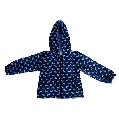 Blue Whale + Waves Raincoat|10475