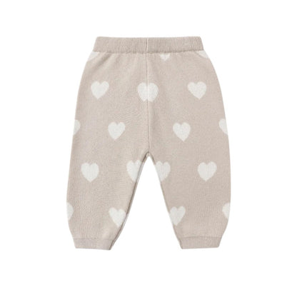 Heart KNit Pants Oat|10743