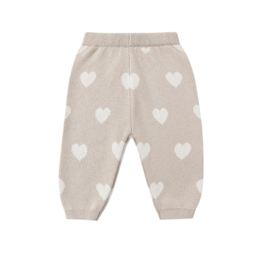 Heart KNit Pants Oat|10743