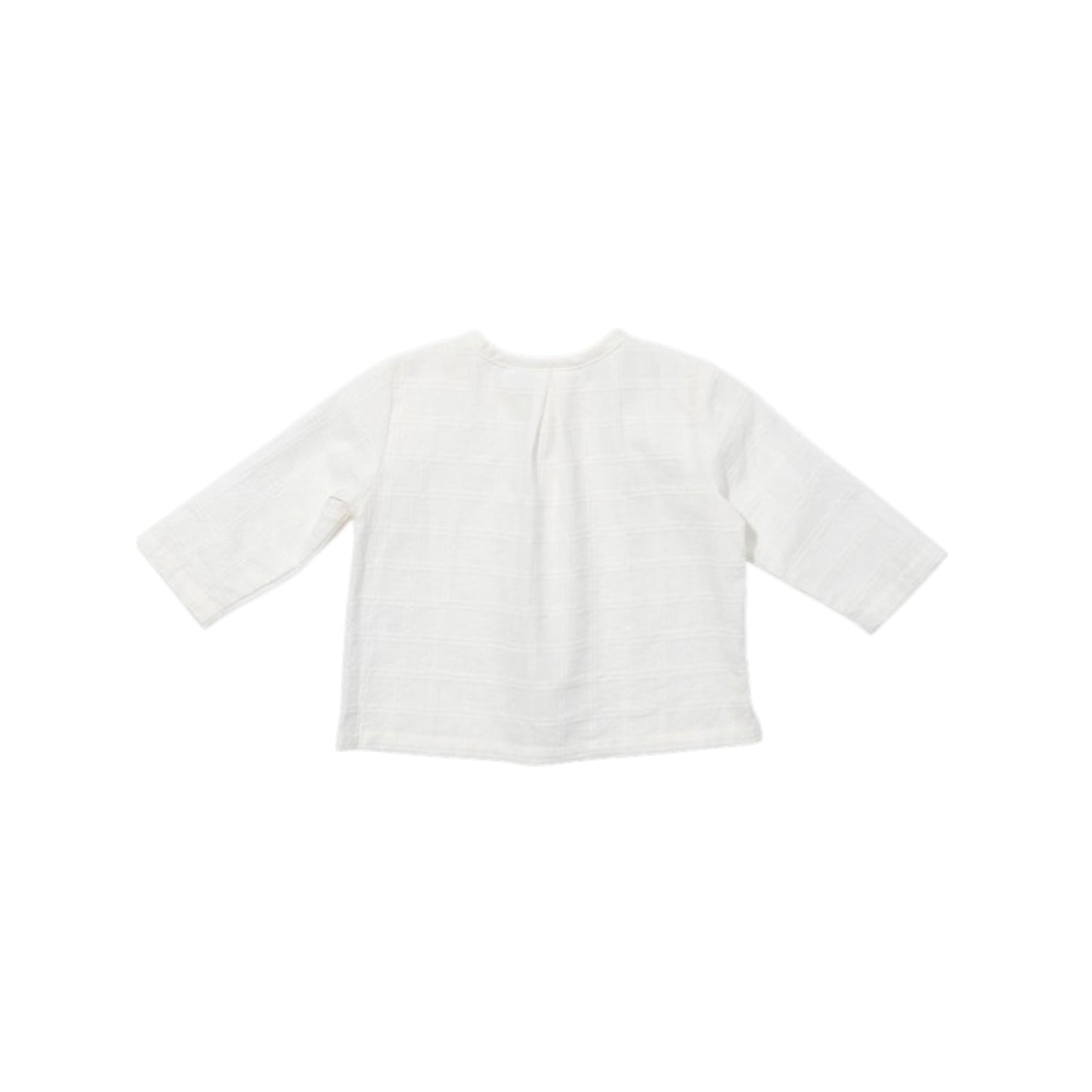Lupo Baby Shirt, Cream Windowpane