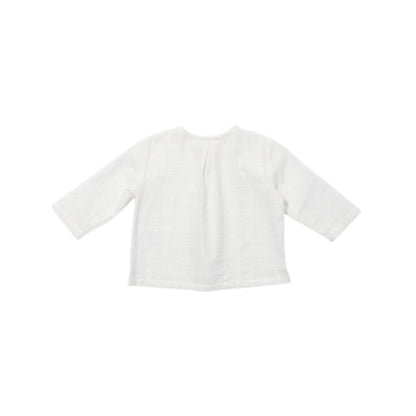 Lupo Baby Shirt, Cream Windowpane