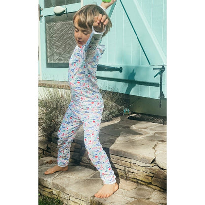 Nantucket Two Piece Kids Pajamas - Madaket Multi|7357