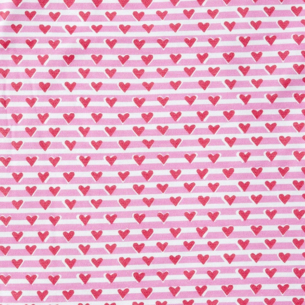 Sailor Hearts Two Piece Kids Pajamas Pink|8841