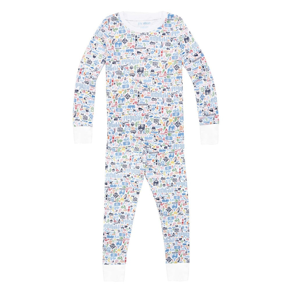Nantucket Two Piece Kids Pajamas - Madaket Multi|7356
