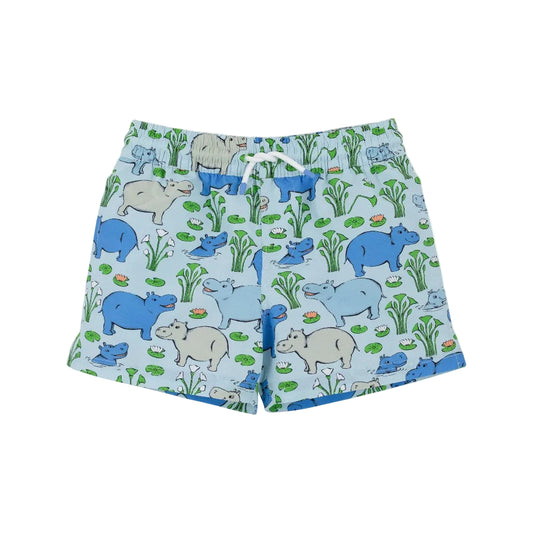 Tortola Swim Trunks - Bal Harbour Hippo (Beale Street Blue)/Worth Ave White|11722