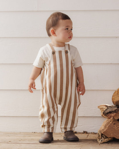 Cargo Baby Overall Fawn Pinstripe|12288
