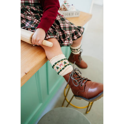Vanilla Fair Isle Knee Socks|10390
