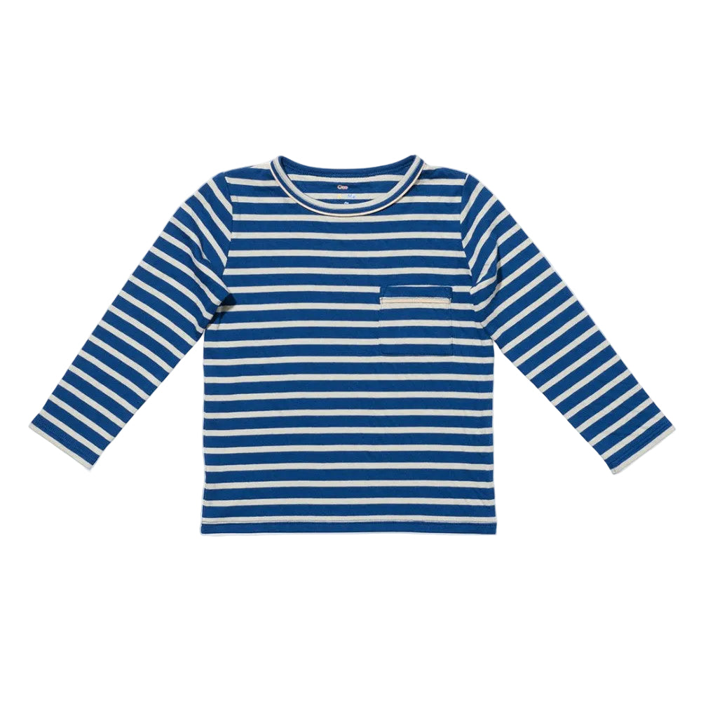 Edward T-Shirt, Enamel Blue Stripe|12639