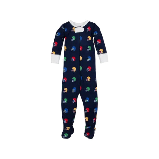 Fallon Footie Pajamas Hut! with Worth Avenue White|12322