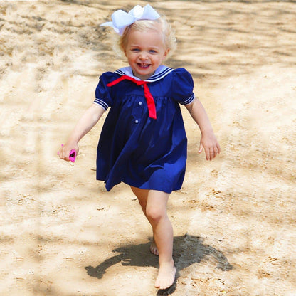 Navy Nautical Sailor Dress|13296