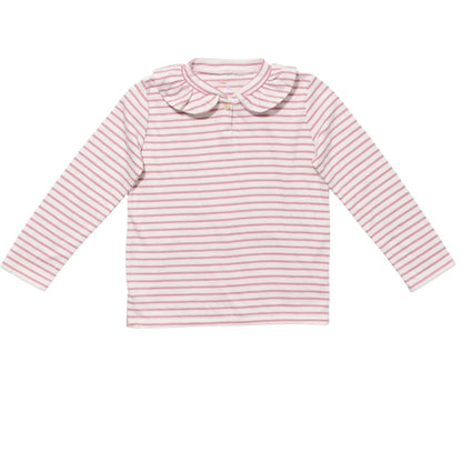 Hen T-Shirt, Rose Mini Stripe|9008