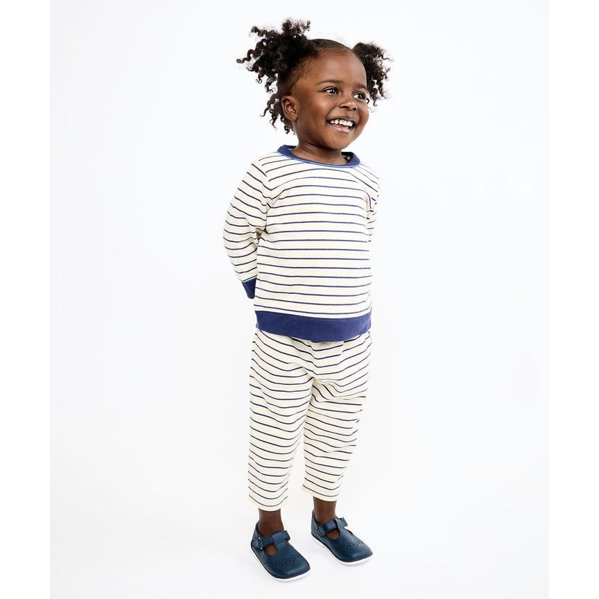 Chris Baby Jogger, Navy French Stripe|9523