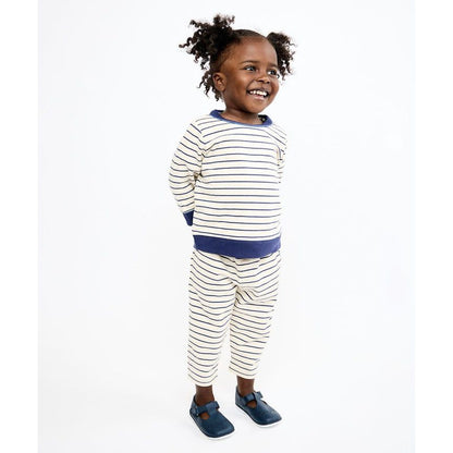 Chris Baby Jogger, Navy French Stripe|9523