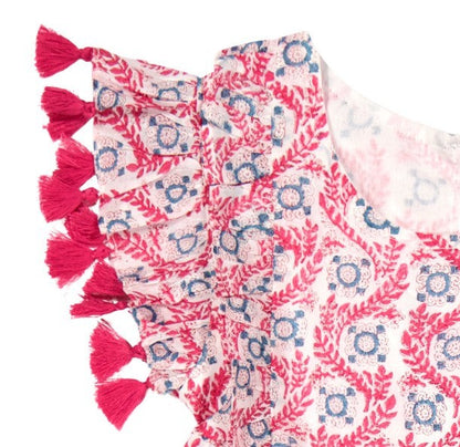 Sophie Tassel Dress- Jaipur Bloom|11769