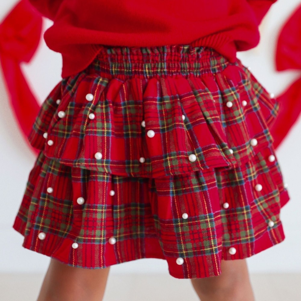 Christmas Tartan Pearl Skirt|13220
