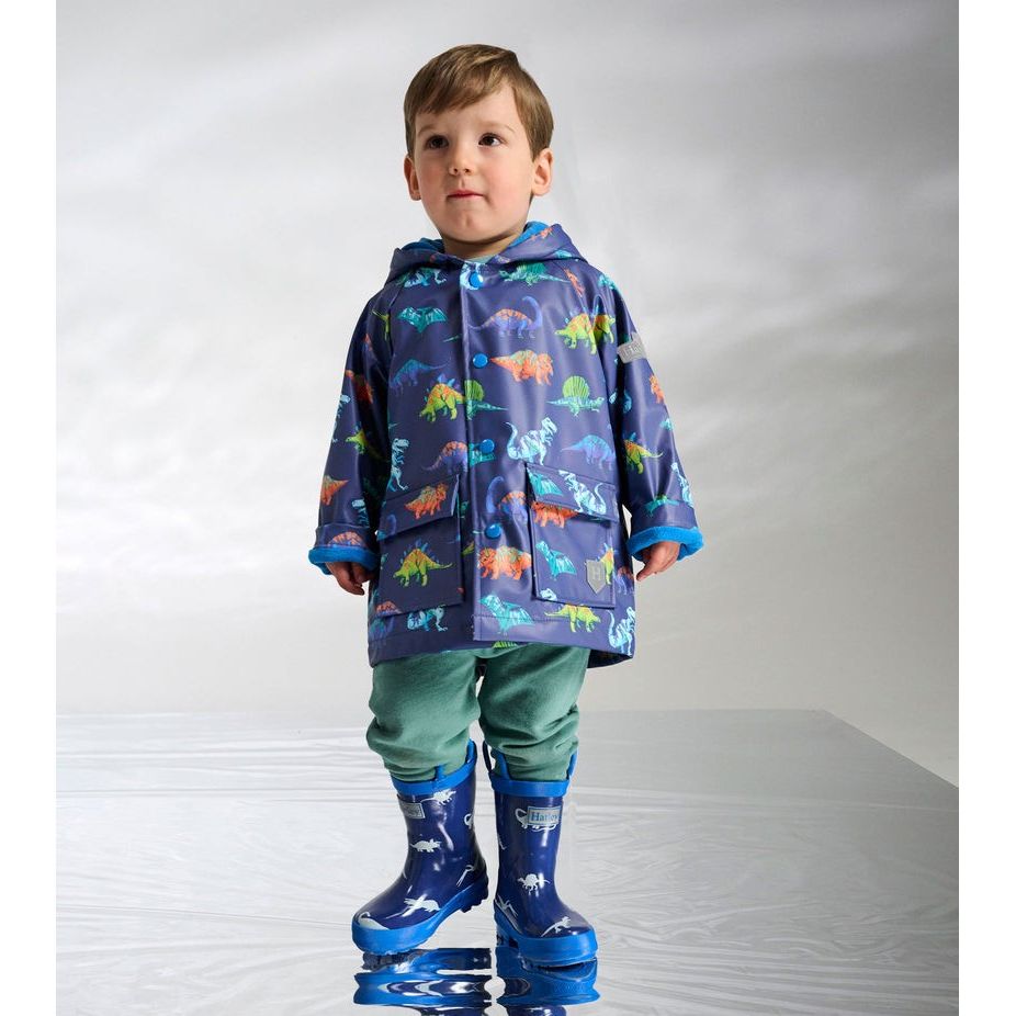 Dino Party Snap Rain Coat|11174