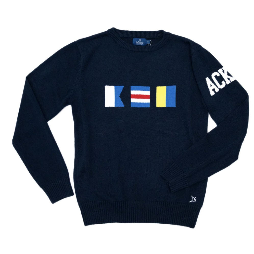 Brant Point ACK Navy Sweater - Women|11729