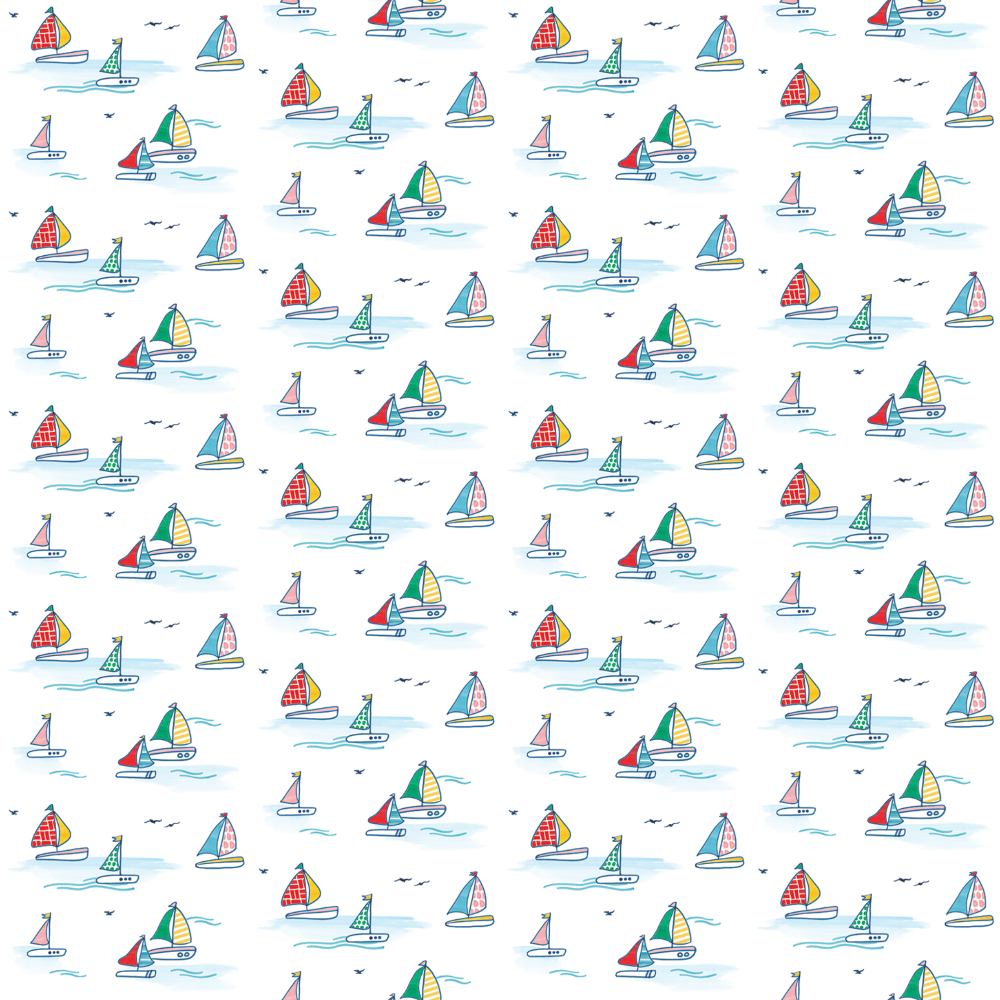 Ruffle Sundress in Sailboats|11270