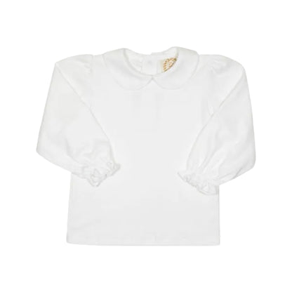 Maude's Peter Pan Collar Shirt & Onesie - Pima LS|11900