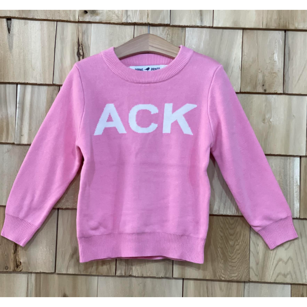 Pink ACK Crewneck Sweater|5278