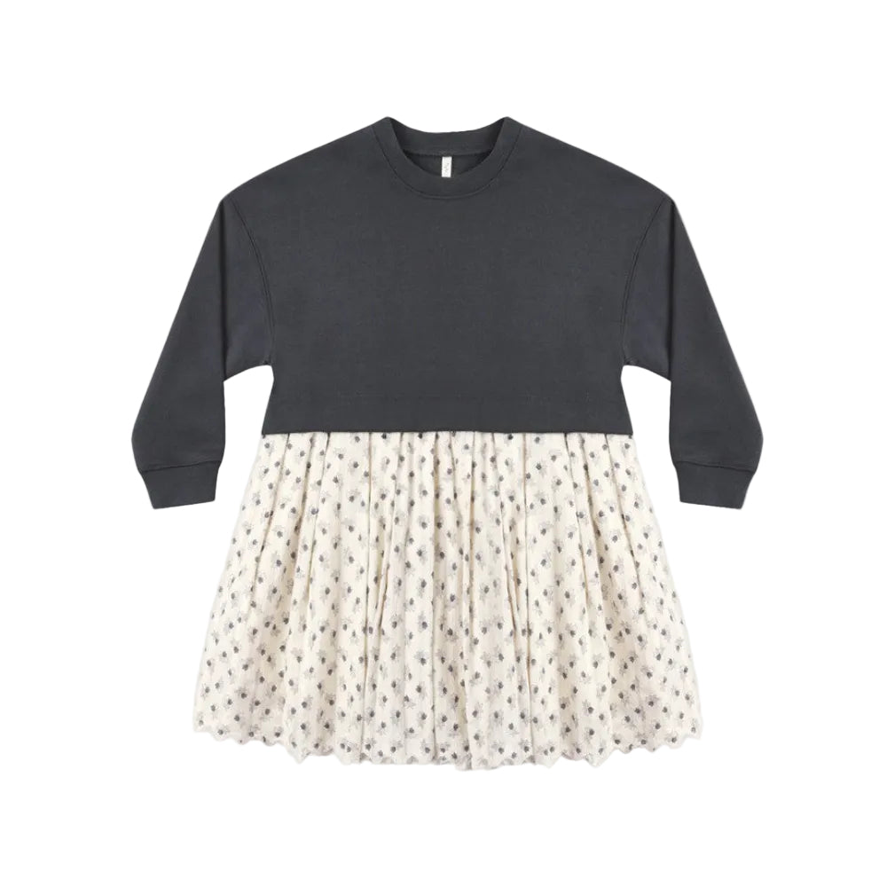 Sweatshirt Dress Vintage Fleur|12077