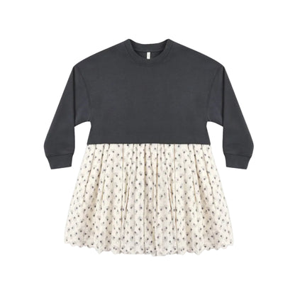 Sweatshirt Dress Vintage Fleur|12077