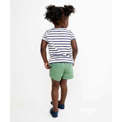 Willie Baby T-Shirt, Navy Stripe|10515
